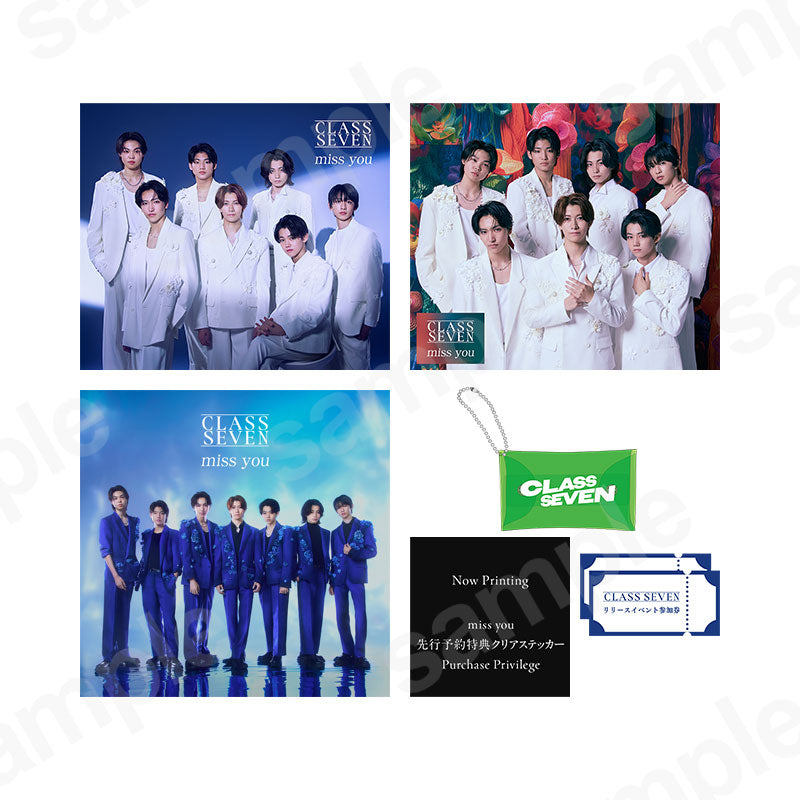 【先行予約商品・イベント参加券付】《3形態まとめ買い特典付 (“ZAWAMEKI” GREEN ver.)》「miss you」初回生産限定盤A・初回生産限定盤B・通常盤