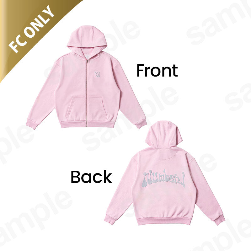 【受注商品】[Numbers Ur'26]ジップアップフーディー(ピンク)