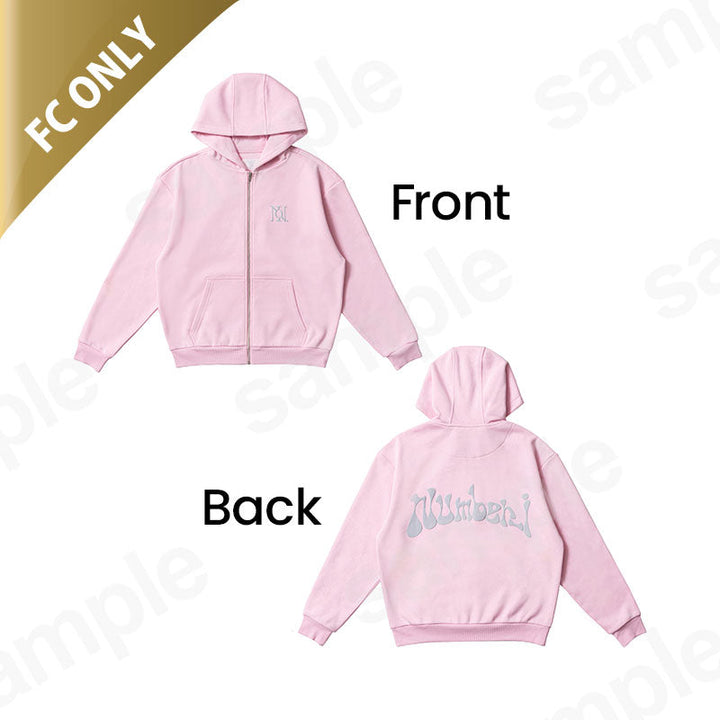 【受注商品】[Numbers Ur'26]ジップアップフーディー(ピンク)