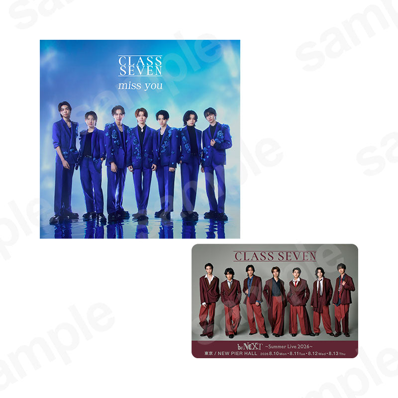 【Includes be NEXT Commemorative Bonus】"miss you" Standard Edition